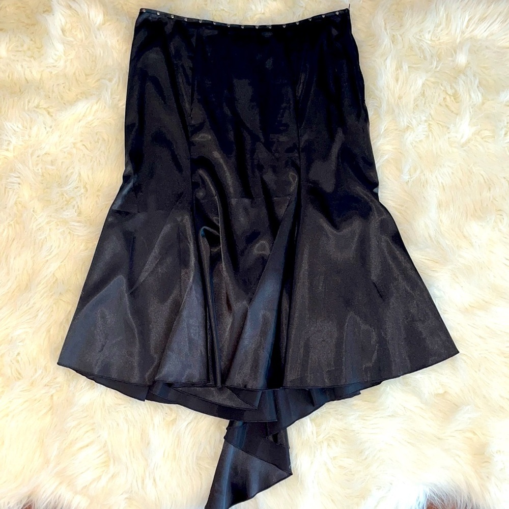 Sexy Vintage Lip Service Satin Skirt